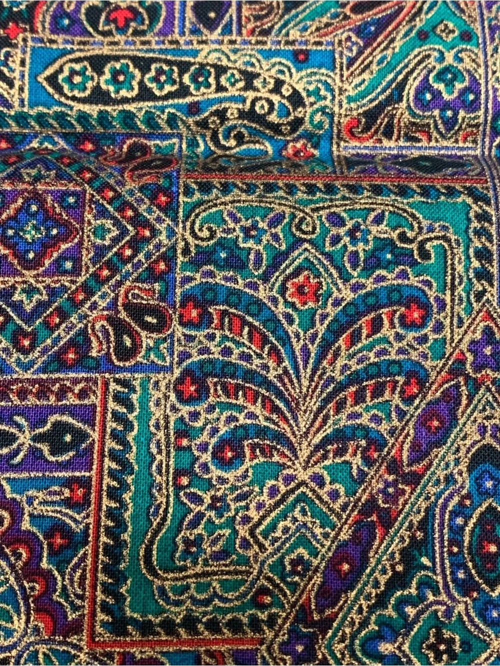 Hoffman International Canterbury Manor Vintage Fabric 5.5 Yards Jewel Tone